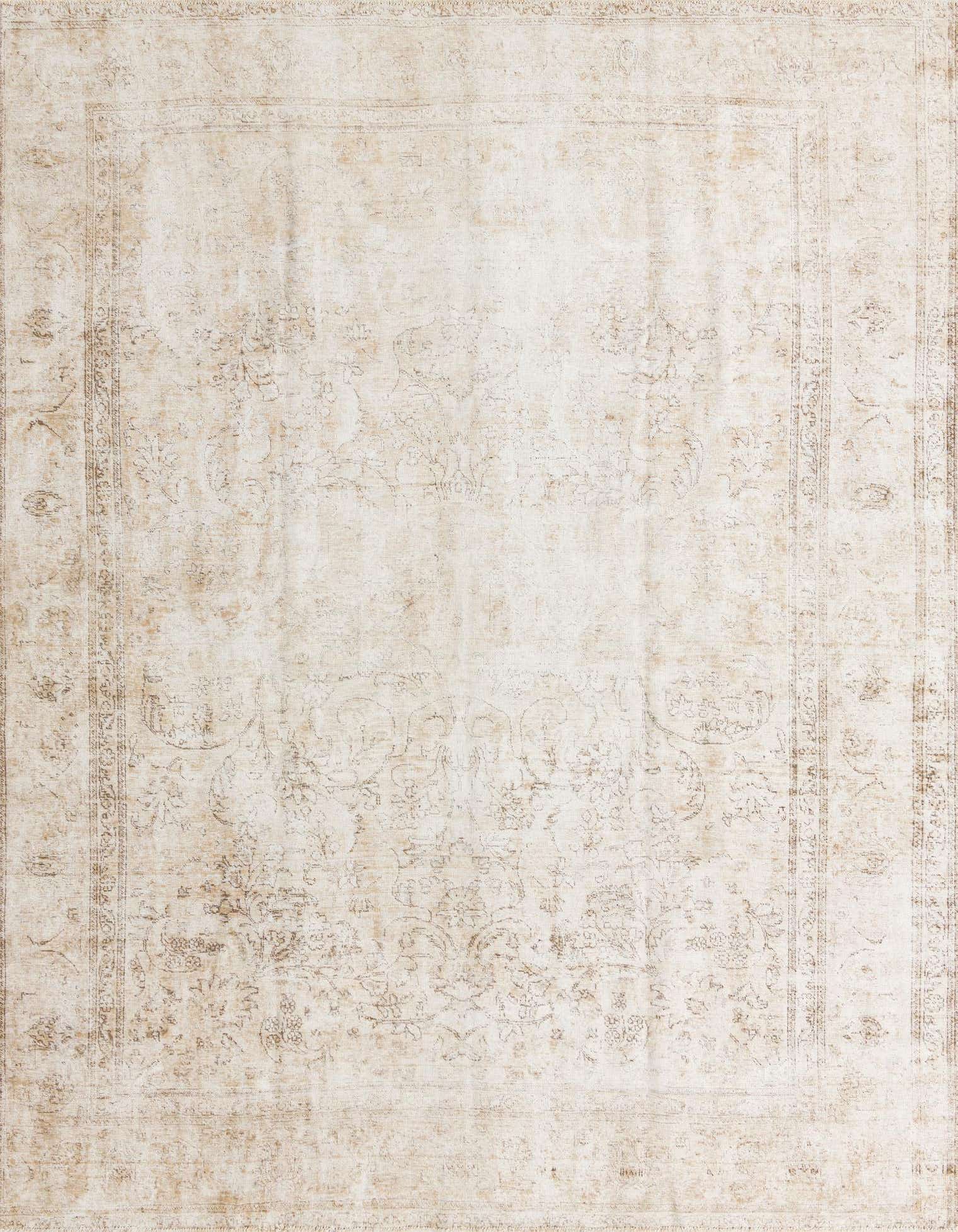 Primary image 9' 8 x 13'  Hand Knotted Ultra Vintage Persian Wool Rug