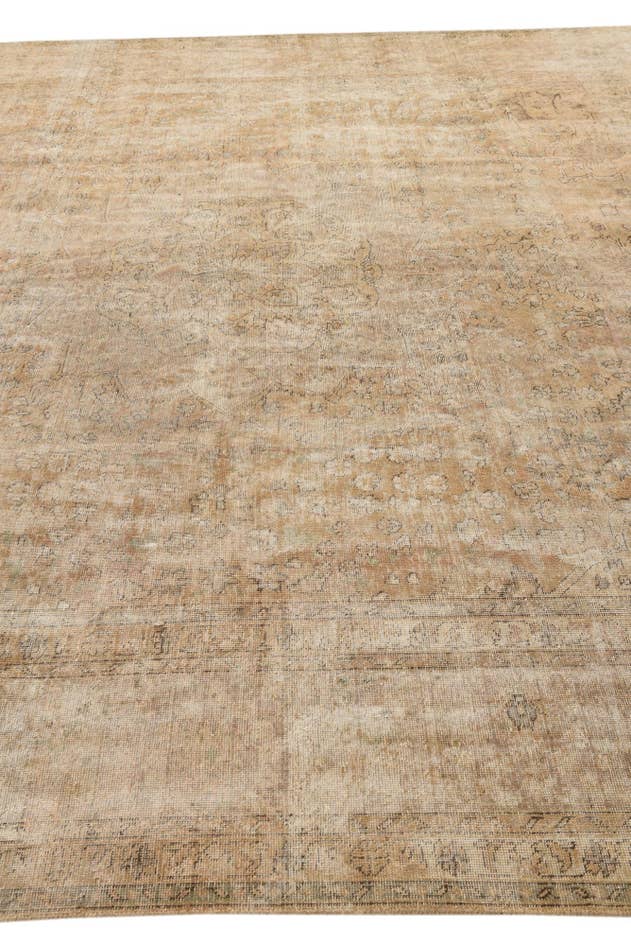 Detailansicht von 300cm x 385cm Handgeknüpft Ultra Vintage Persisch Wolle Teppich