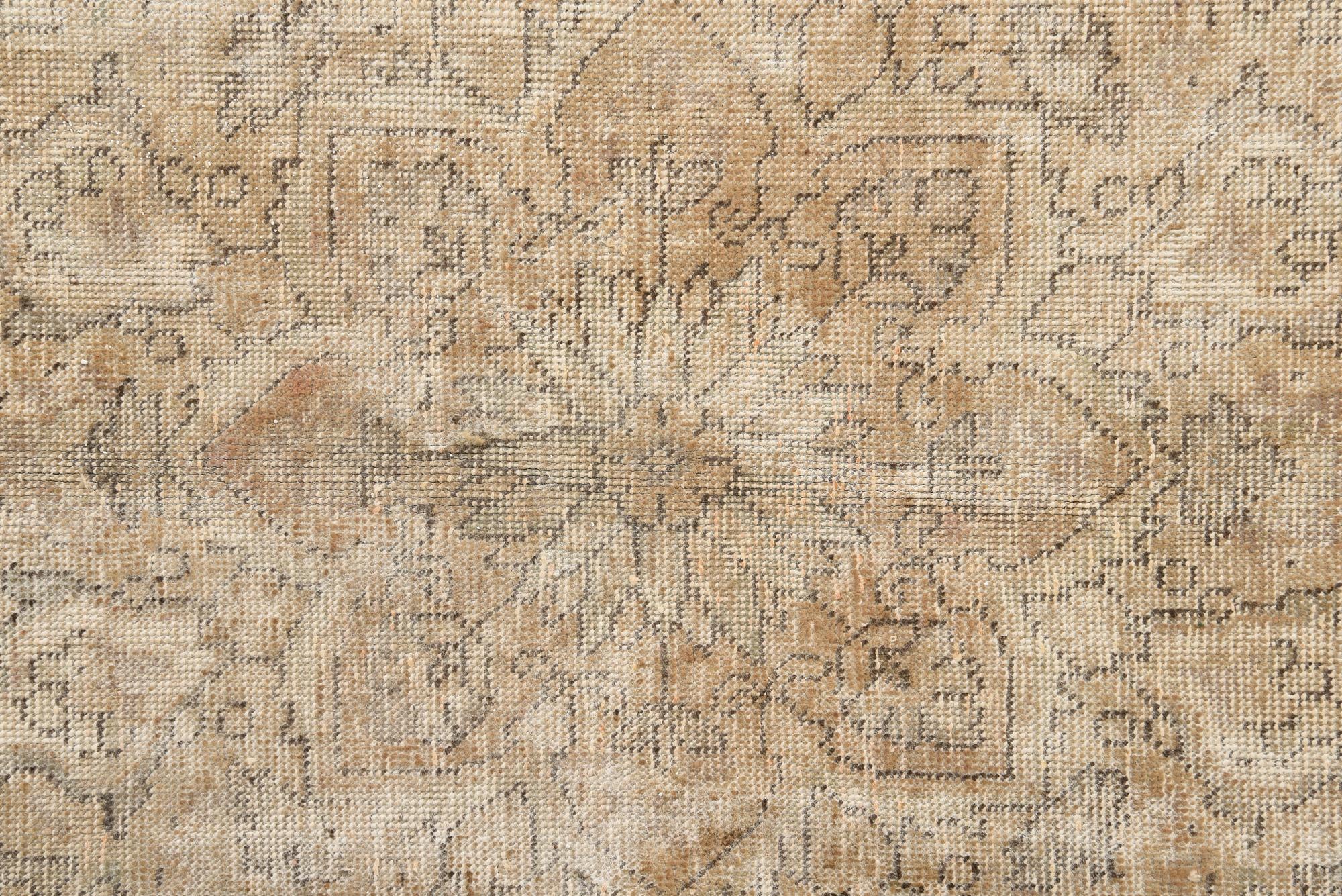 9' 10 x 12' 8 Hand Knotted Ultra Vintage Persian Wool Rug