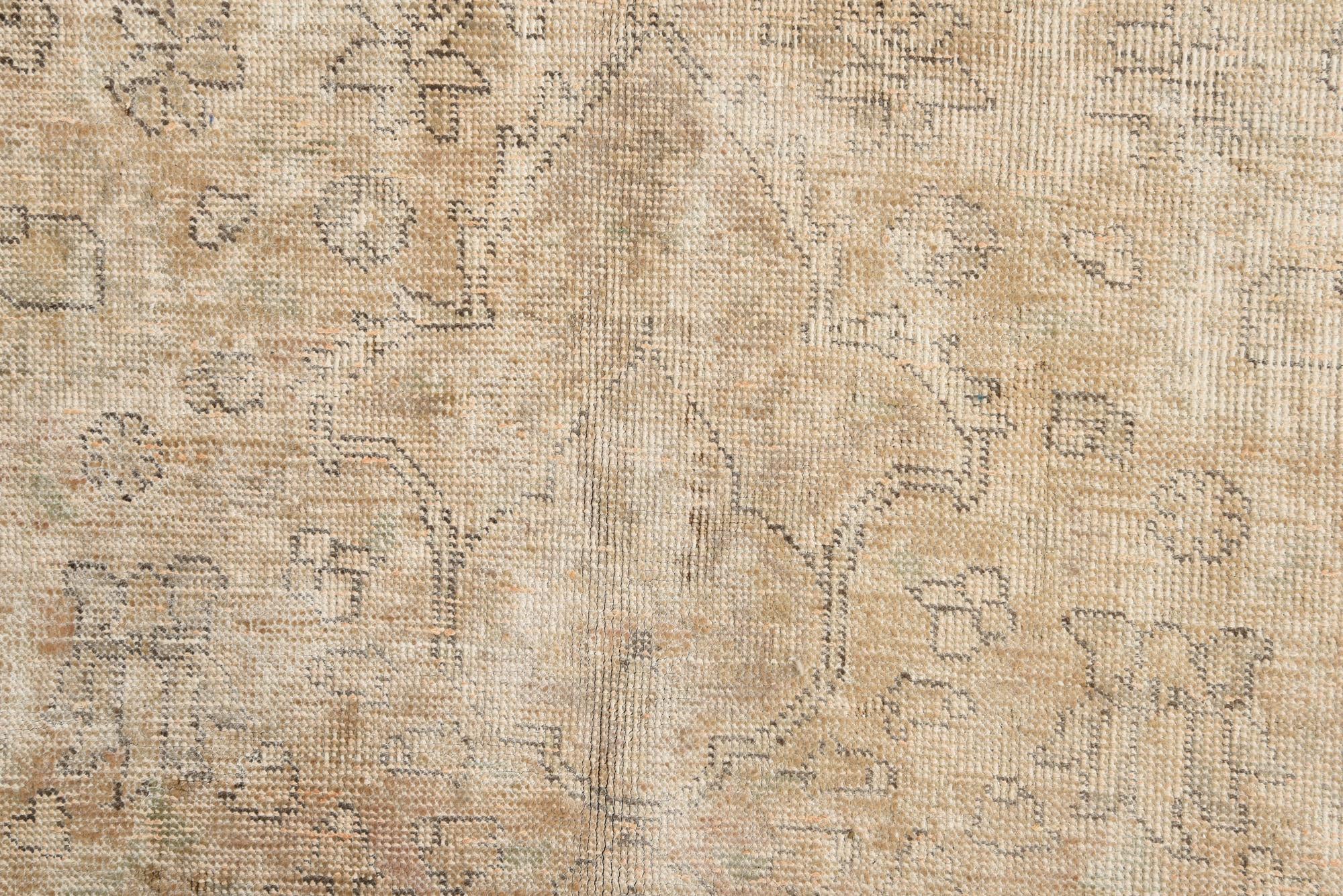 9' 10 x 12' 8 Hand Knotted Ultra Vintage Persian Wool Rug