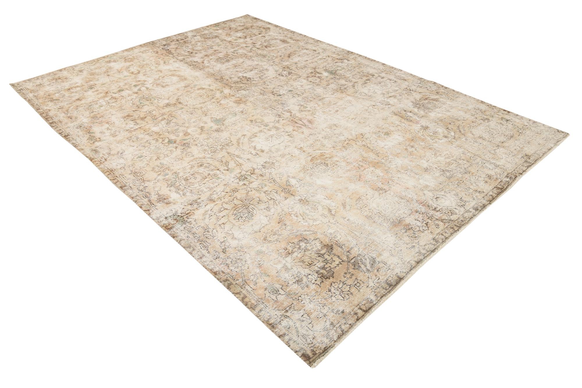 7' 7 x 10' 8 Hand Knotted Ultra Vintage Persian Wool Rug