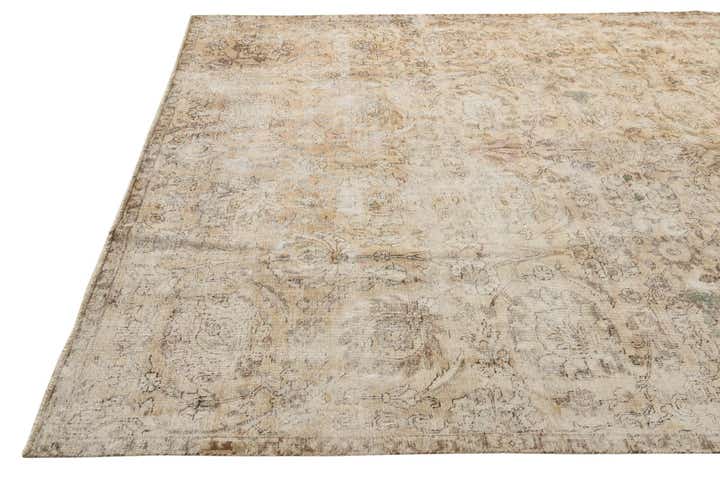 7' 7 x 10' 8 Hand Knotted Ultra Vintage Persian Wool Rug