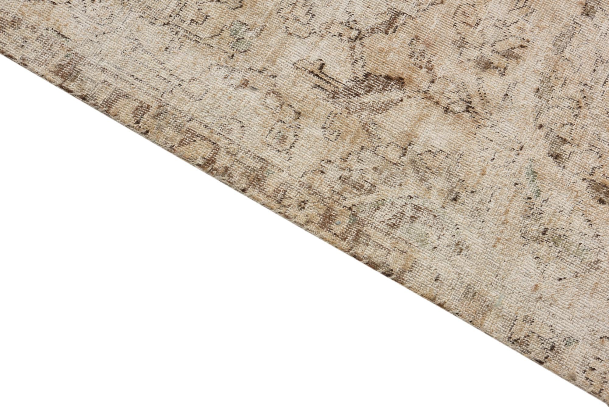 7' 7 x 10' 8 Hand Knotted Ultra Vintage Persian Wool Rug