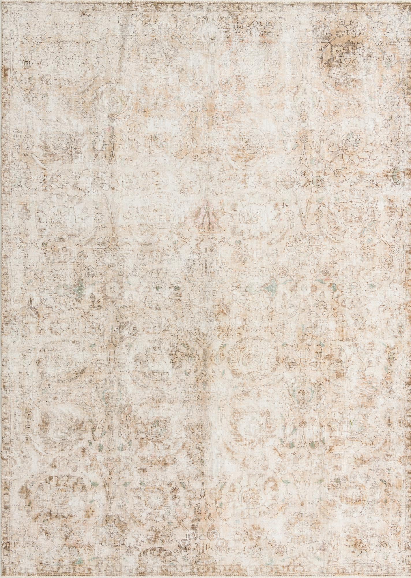 7' 7 x 10' 8 Hand Knotted Ultra Vintage Persian Wool Rug