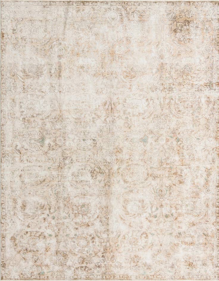 Detail image of 7' 7 x 10' 8 Hand Knotted Ultra Vintage Persian Wool Rug