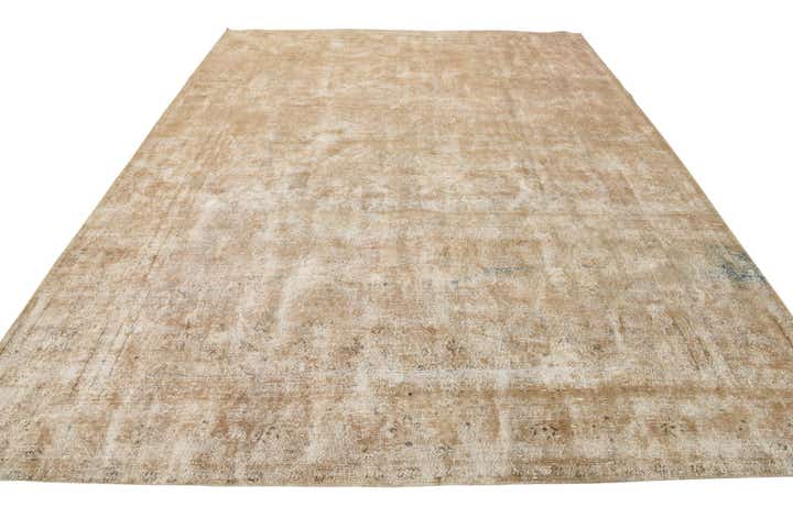9' 6 x 12' 8 Hand Knotted Ultra Vintage Persian Wool Rug
