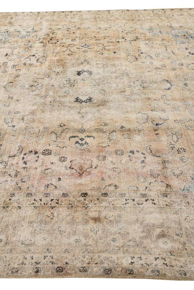 9' 4 x 12' 3 Hand Knotted Ultra Vintage Persian Wool Rug