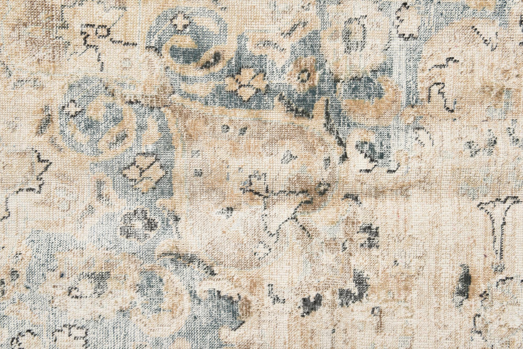9' 4 x 12' 3 Hand Knotted Ultra Vintage Persian Wool Rug