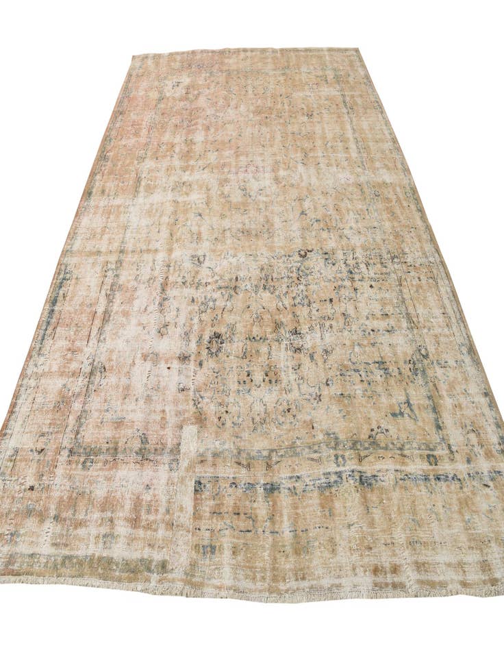 Detail image of 9' 7 x 12' 9  Hand Knotted Ultra Vintage Persian Wool Rug