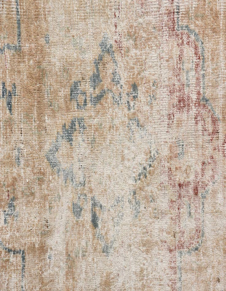 Detail image of 9' 7 x 12' 9  Hand Knotted Ultra Vintage Persian Wool Rug