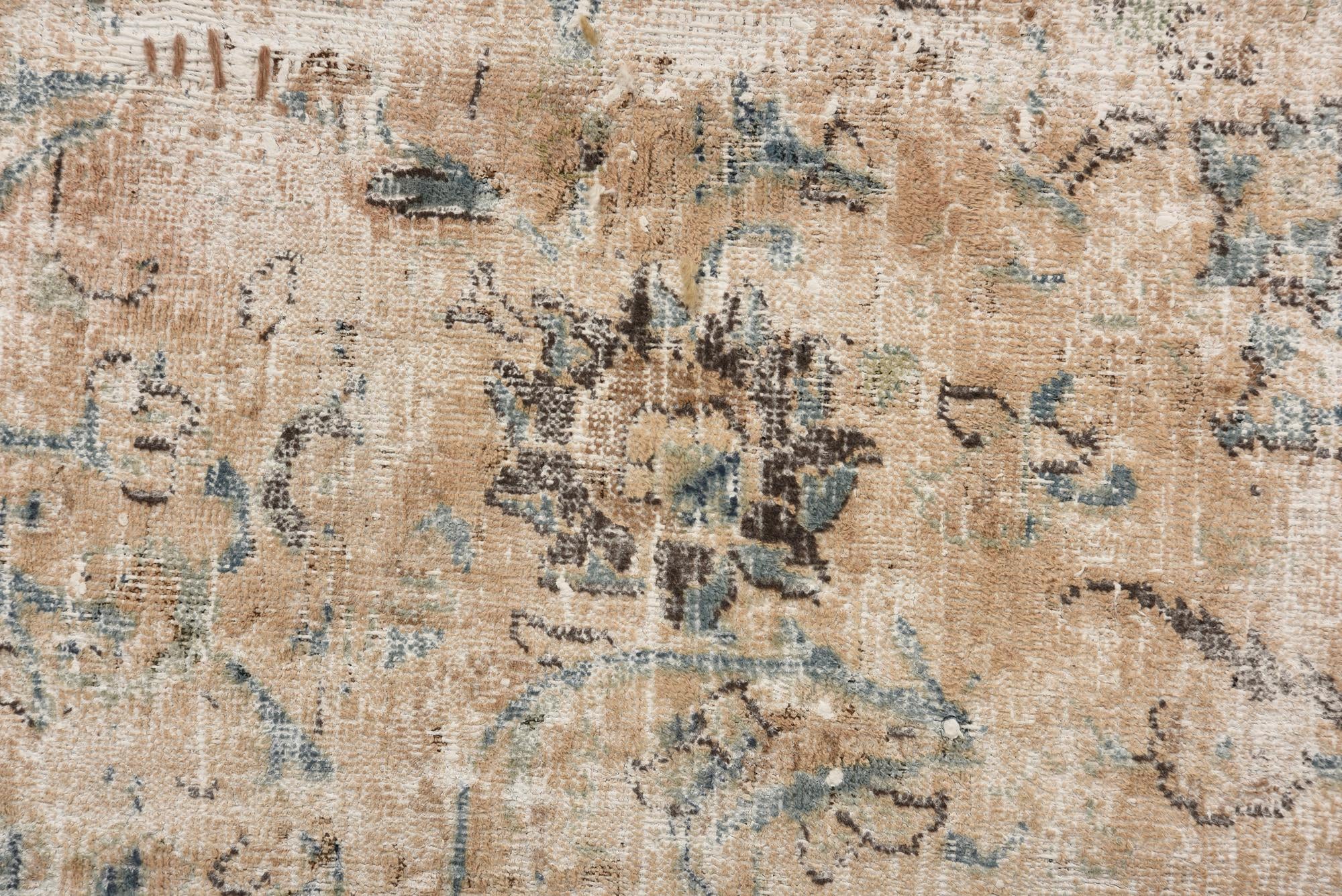 9' 7 x 12' 9 Hand Knotted Ultra Vintage Persian Wool Rug