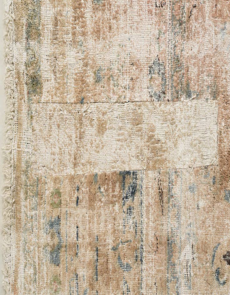 Detail image of 9' 7 x 12' 9  Hand Knotted Ultra Vintage Persian Wool Rug