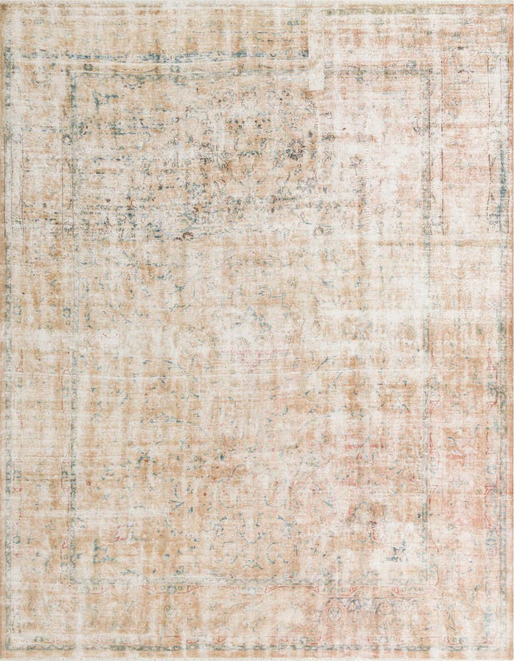  9' 7 x 12' 9  Hand Knotted Ultra Vintage Persian W...