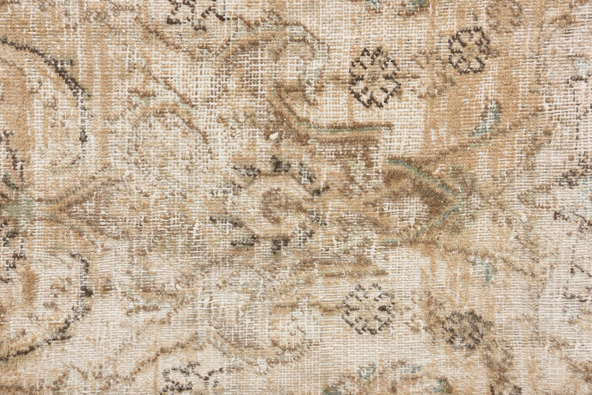 285cm x 380cm Hand Knotted Ultra Vintage Persian Wool Rug