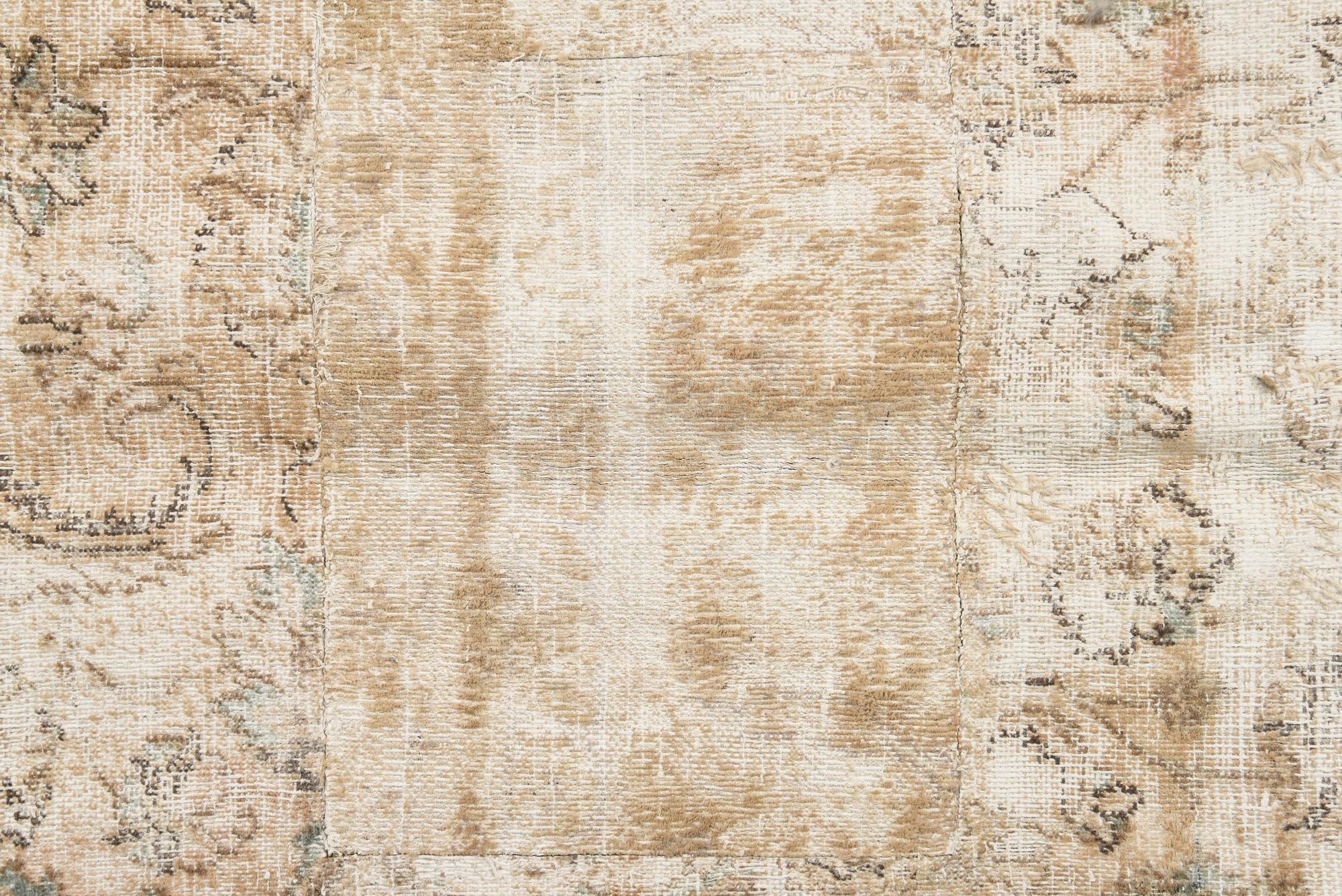 285cm x 380cm Hand Knotted Ultra Vintage Persian Wool Rug