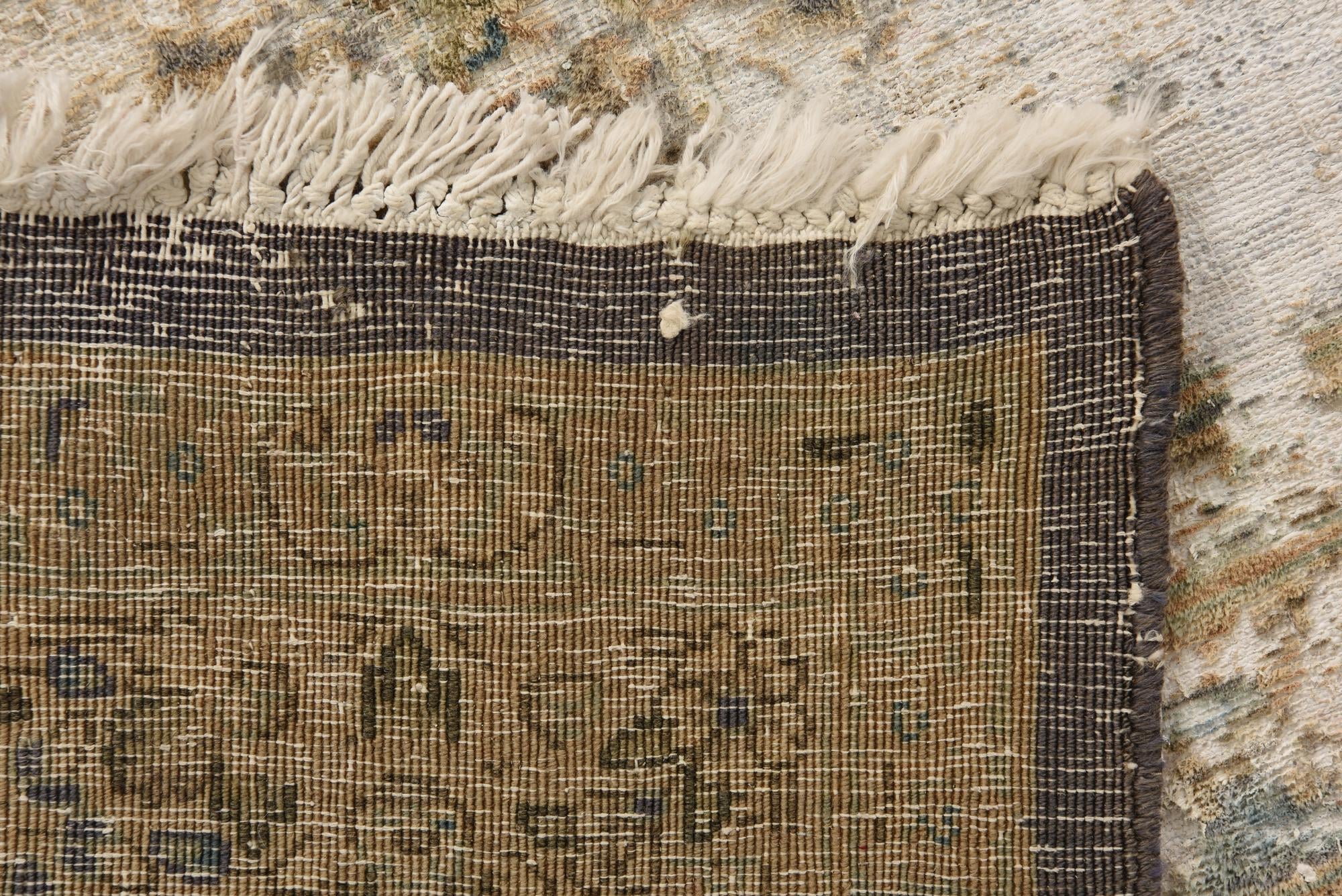 10' 1 x 12' 10 Hand Knotted Ultra Vintage Persian Wool Rug