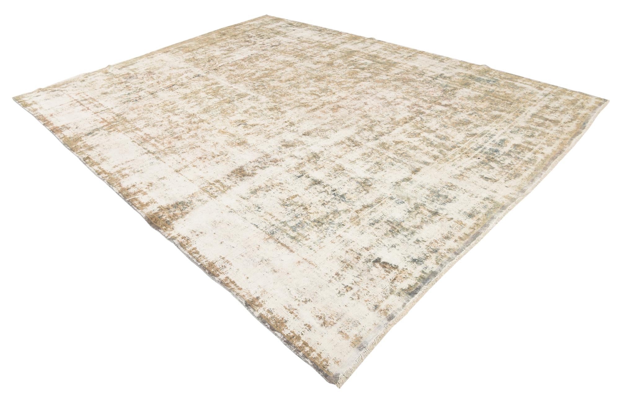 10' 1 x 12' 10 Hand Knotted Ultra Vintage Persian Wool Rug