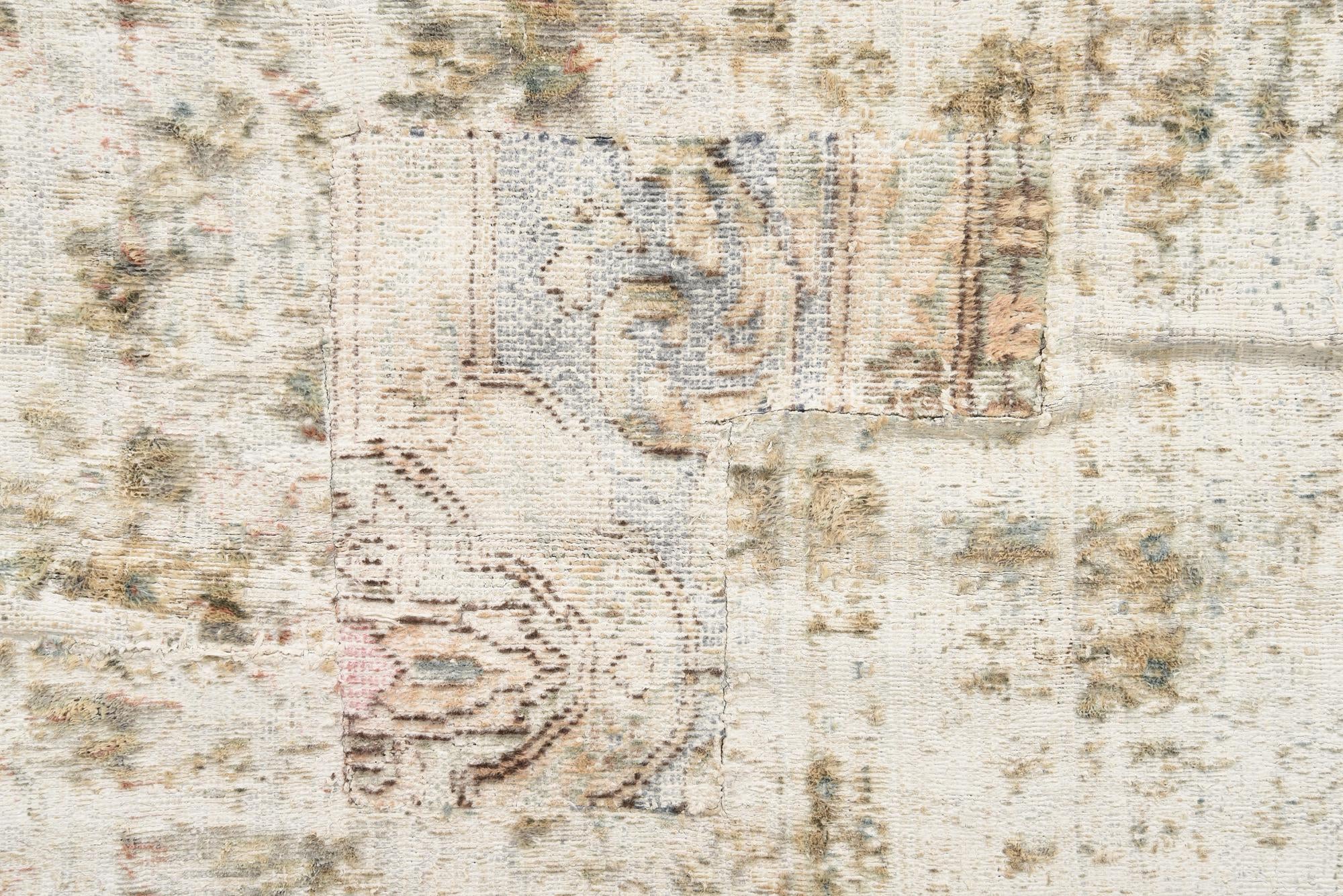 10' 1 x 12' 10 Hand Knotted Ultra Vintage Persian Wool Rug