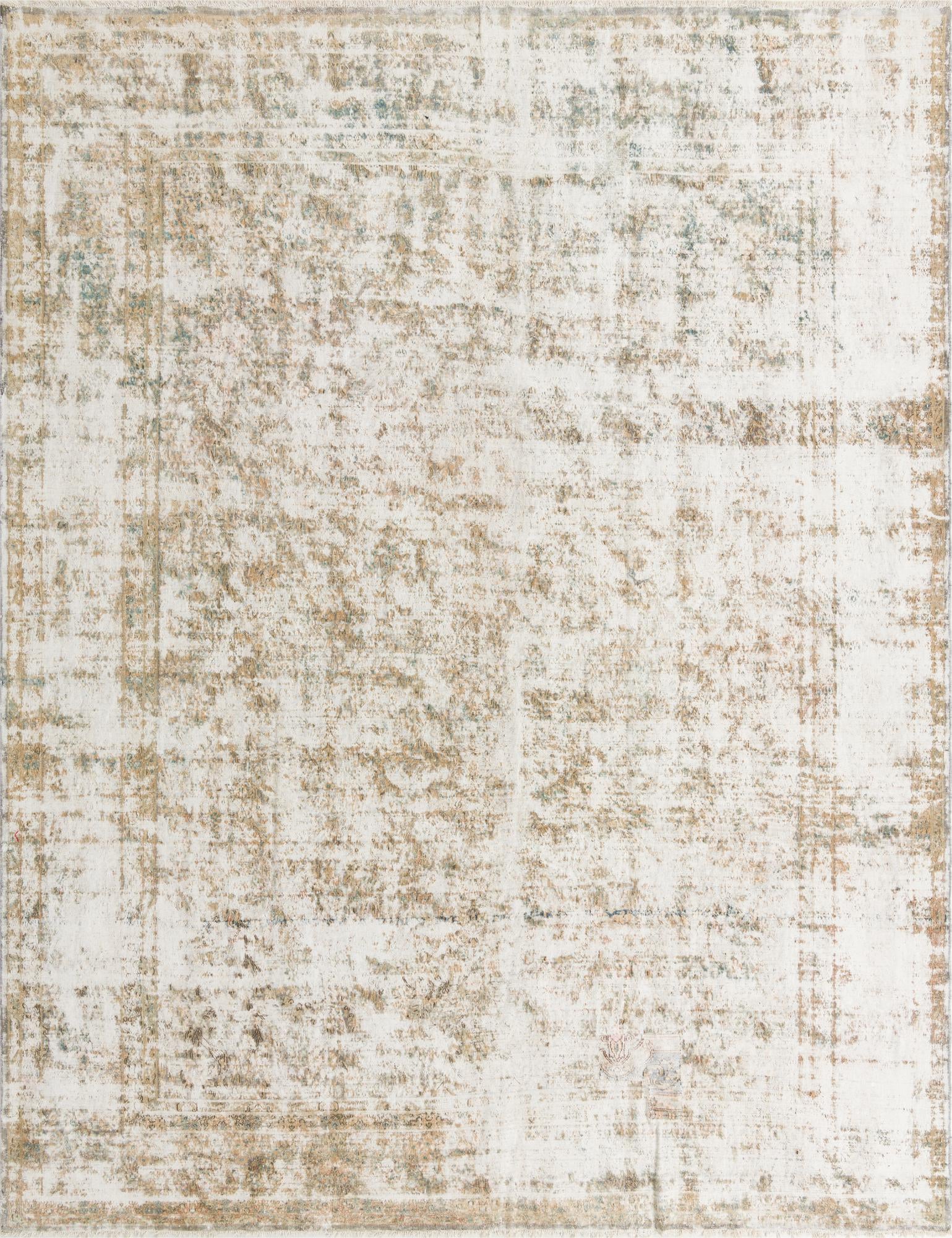 10' 1 x 12' 10 Hand Knotted Ultra Vintage Persian Wool Rug