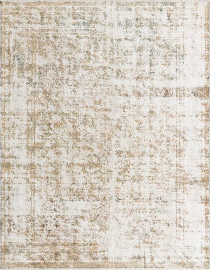 Detail image of 10' 1 x 12' 10 Hand Knotted Ultra Vintage Persian Wool Rug