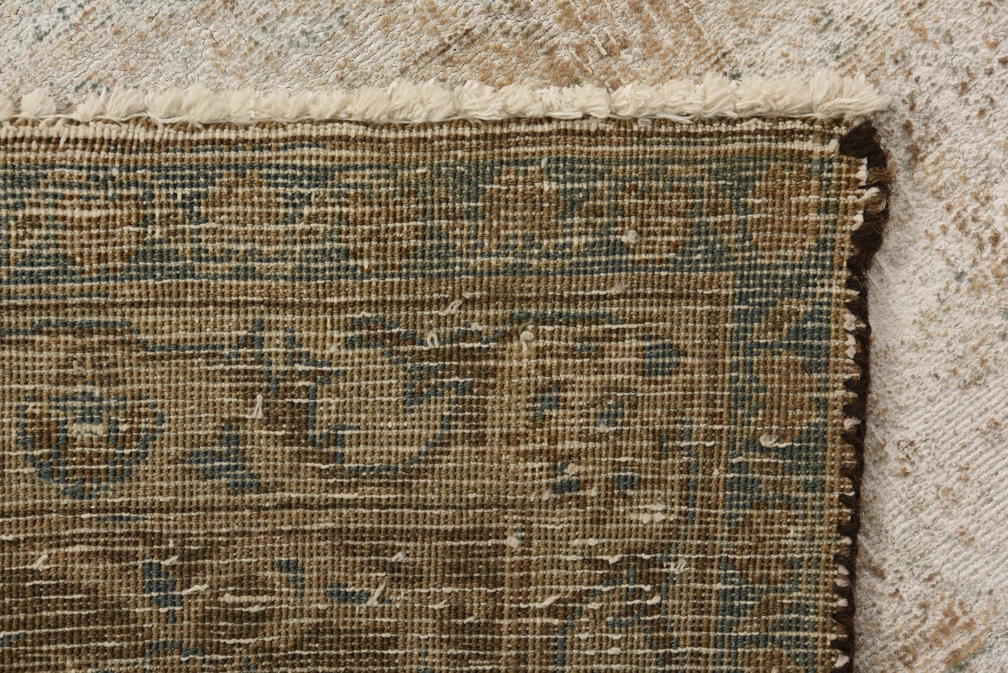 9' 3 x 13' Hand Knotted Ultra Vintage Persian Wool Rug