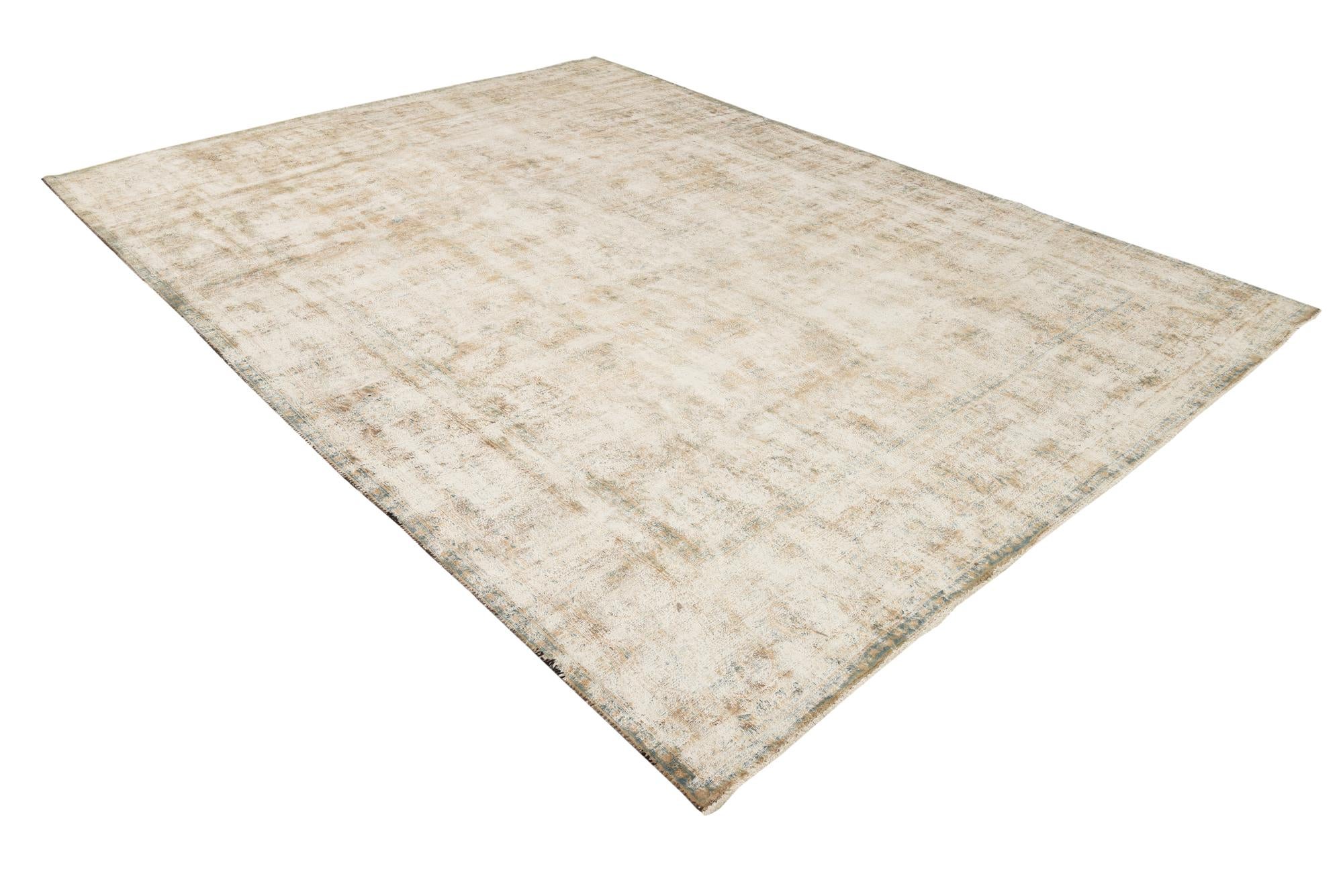 9' 3 x 13' Hand Knotted Ultra Vintage Persian Wool Rug