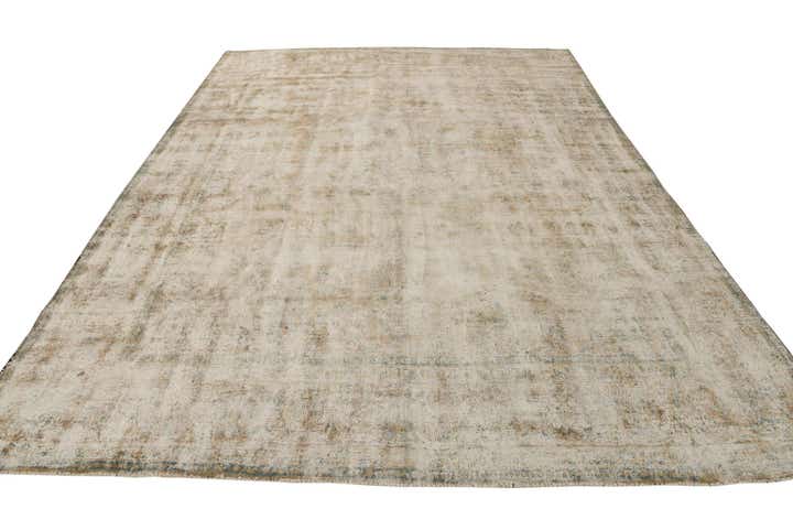 9' 3 x 13' Hand Knotted Ultra Vintage Persian Wool Rug