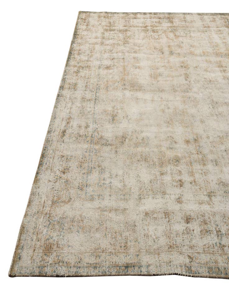 Detail image of 9' 3 x 13'  Hand Knotted Ultra Vintage Persian Wool Rug