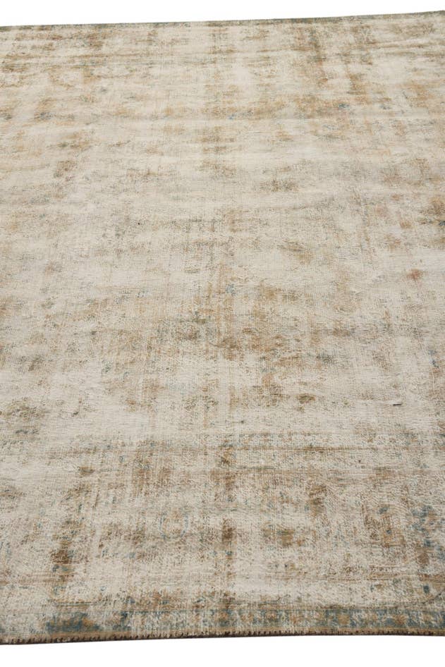 Detail image of 9' 3 x 13' Hand Knotted Ultra Vintage Persian Wool Rug