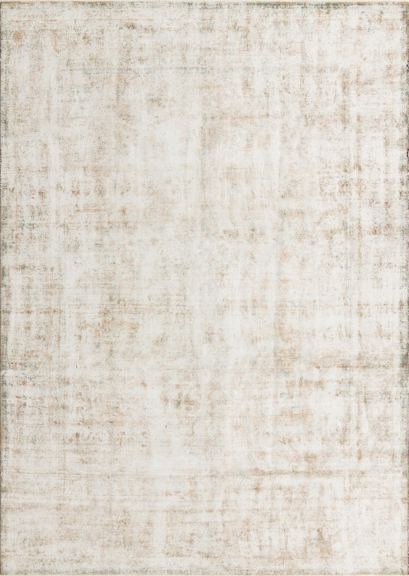 9' 3 x 13' Hand Knotted Ultra Vintage Persian Wool Rug