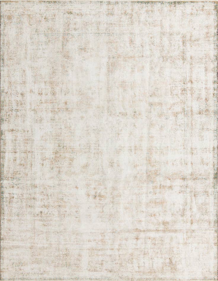 Detail image of 9' 3 x 13' Hand Knotted Ultra Vintage Persian Wool Rug