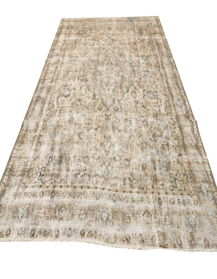 Detail image of 9' 2 x 12' 3  Hand Knotted Ultra Vintage Persian Wool Rug