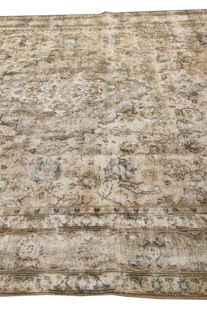 9' 2 x 12' 3 Hand Knotted Ultra Vintage Persian Wool Rug