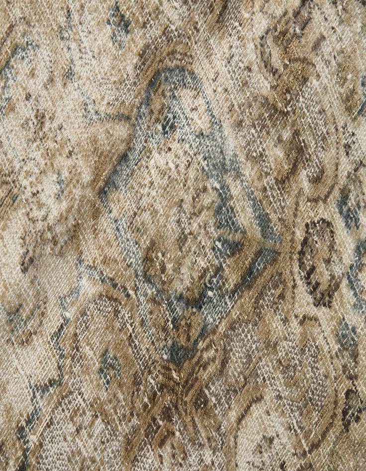 Detail image of 9' 2 x 12' 3  Hand Knotted Ultra Vintage Persian Wool Rug