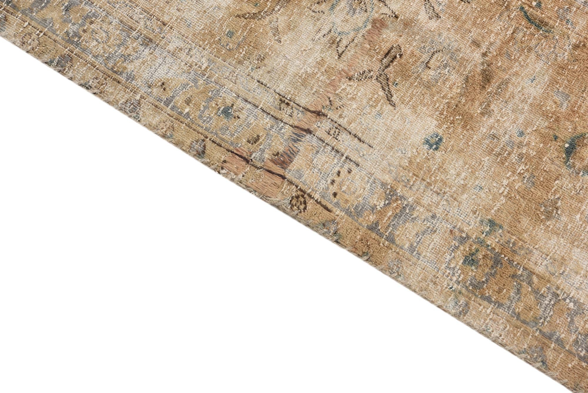 8' 1 x 11' 5 Hand Knotted Ultra Vintage Persian Wool Rug