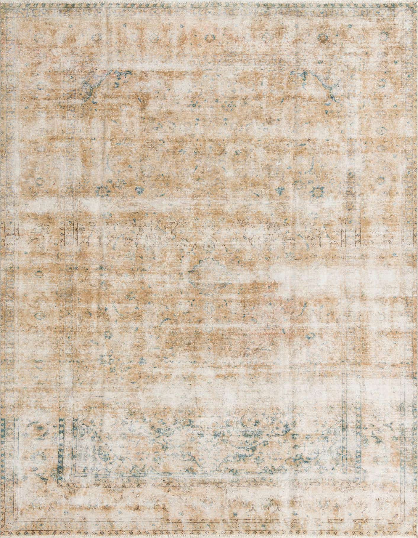 Primary image 8' 1 x 11' 5  Hand Knotted Ultra Vintage Persian Wool Rug