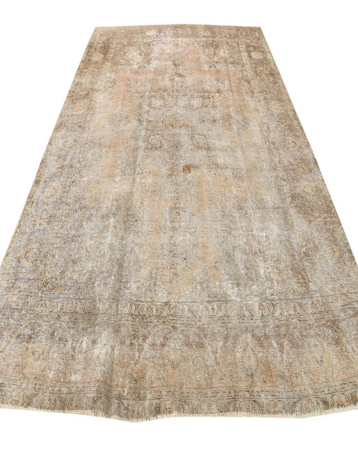 Detail image of 9' 9 x 12' 6  Hand Knotted Ultra Vintage Persian Wool Rug