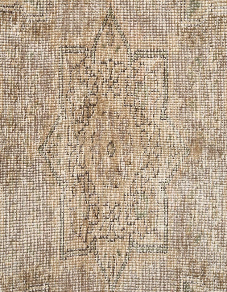 Detail image of 9' 9 x 12' 6  Hand Knotted Ultra Vintage Persian Wool Rug