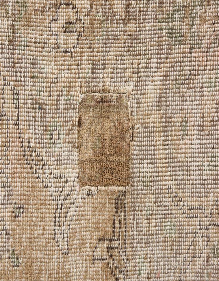 Detail image of 9' 9 x 12' 6  Hand Knotted Ultra Vintage Persian Wool Rug