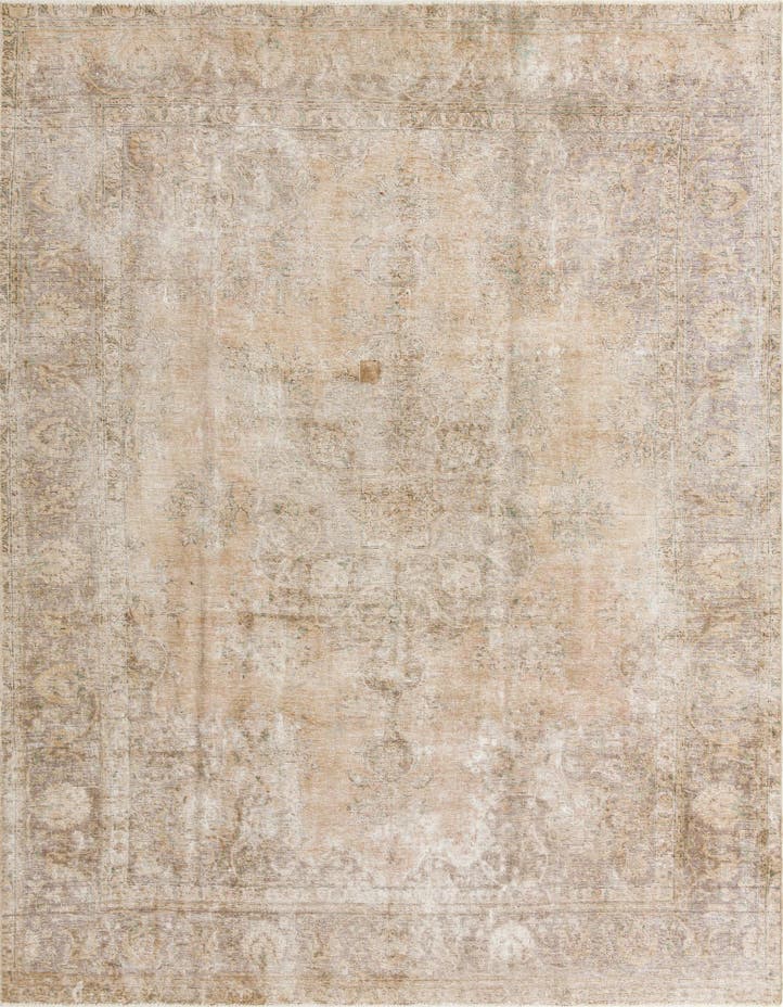  9' 9 x 12' 6  Hand Knotted Ultra Vintage Persian W...