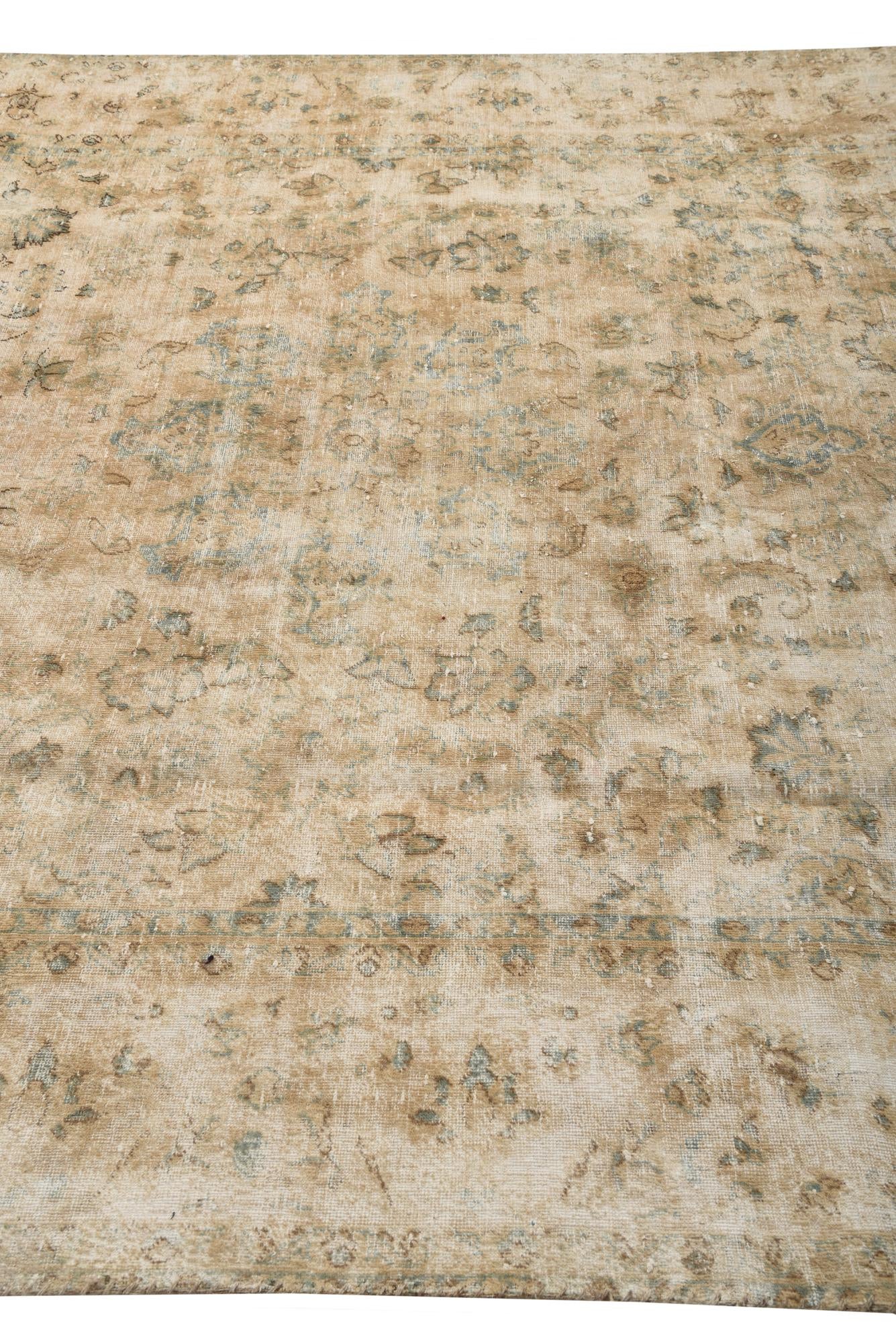 7' 5 x 10' 8 Hand Knotted Ultra Vintage Persian Wool Rug
