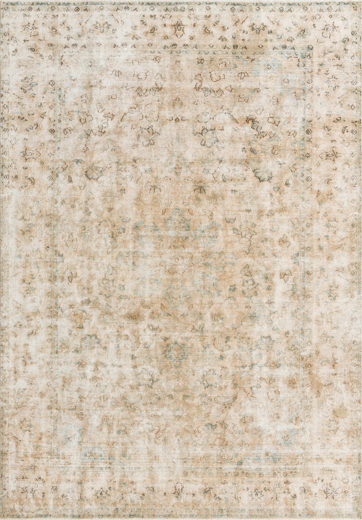 7' 5 x 10' 8 Hand Knotted Ultra Vintage Persian Wool Rug