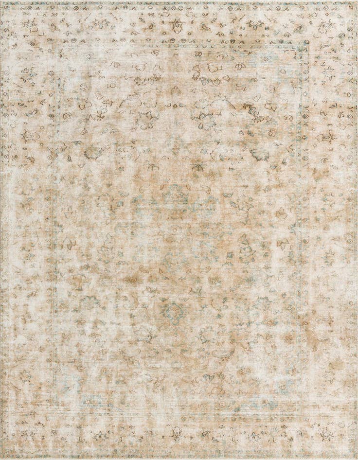 Detail image of 7' 5 x 10' 8 Hand Knotted Ultra Vintage Persian Wool Rug