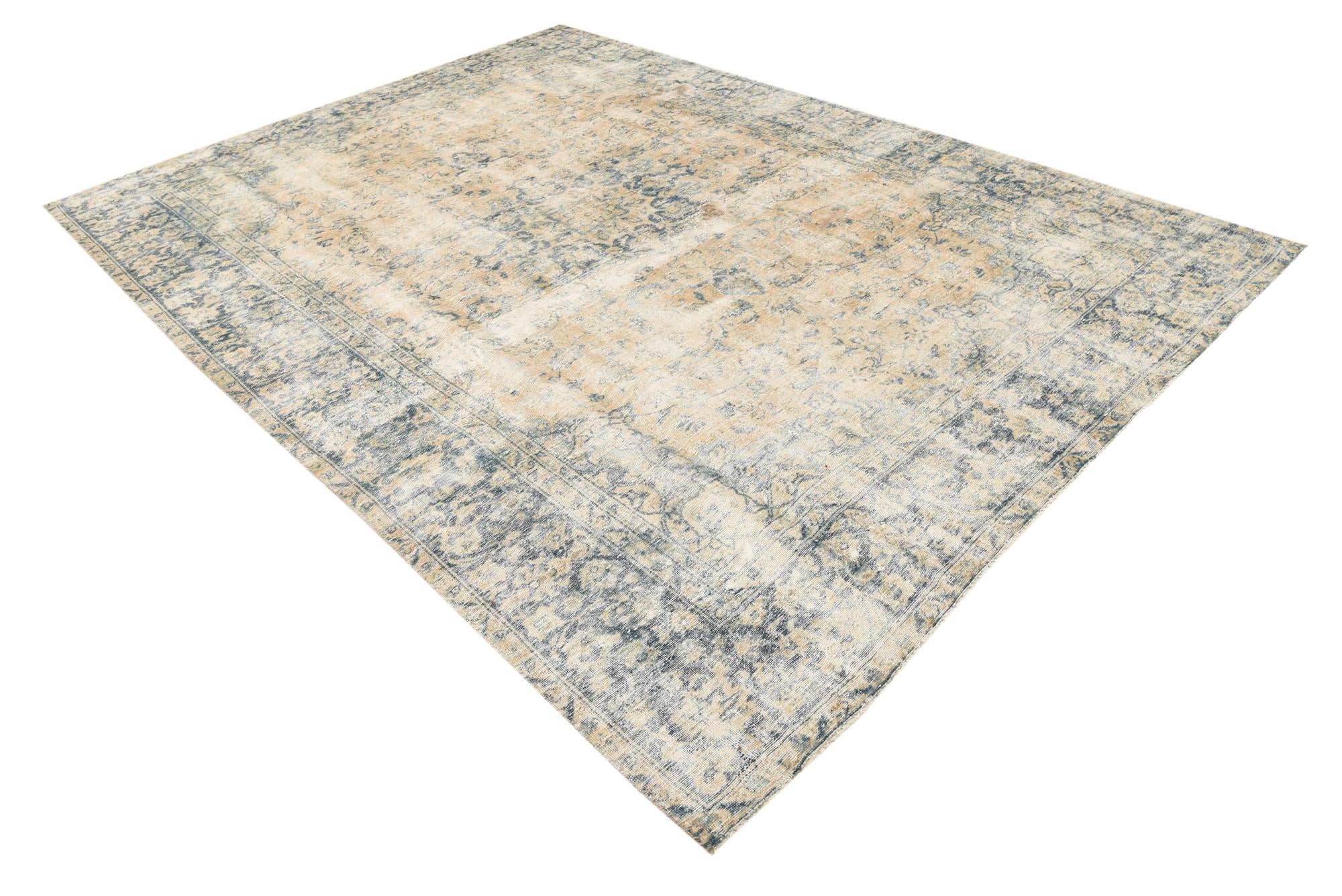7' 8 x 10' 9 Hand Knotted Ultra Vintage Persian Wool Rug