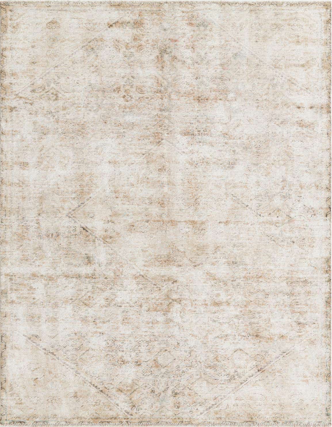 Primary image 4' 9 x 8' 3  Hand Knotted Ultra Vintage Persian Wool Rug