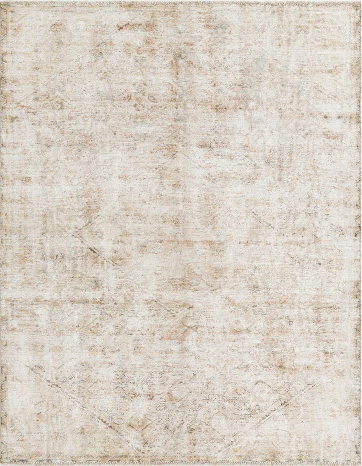  4' 9 x 8' 3  Hand Knotted Ultra Vintage Persian W...