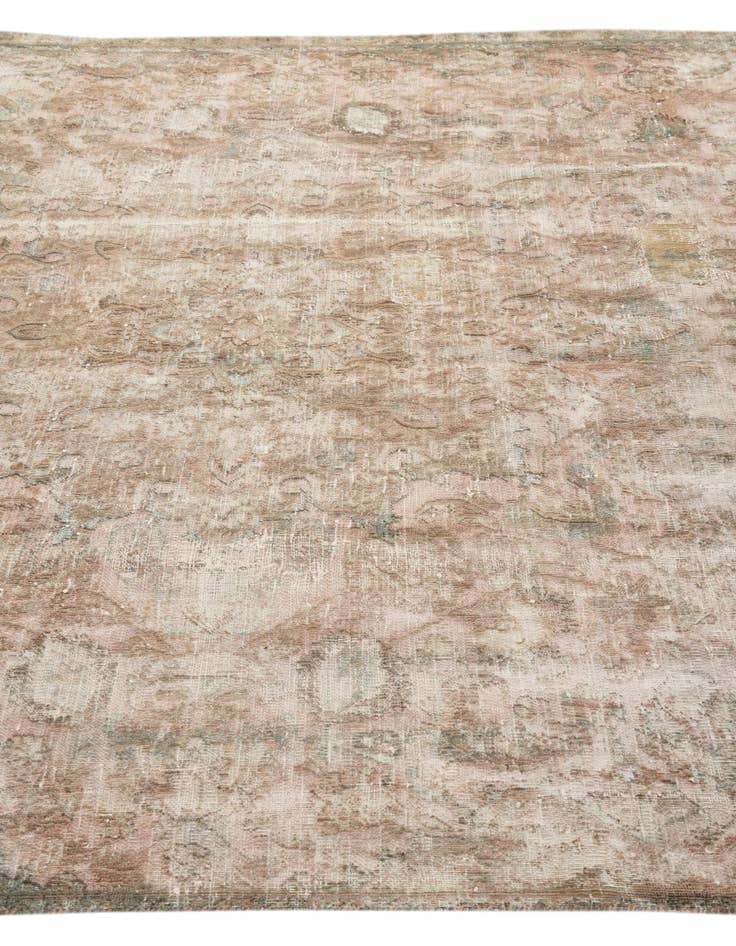 Detail image of 6' 6 x 9' 7  Hand Knotted Ultra Vintage Persian Wool Rug