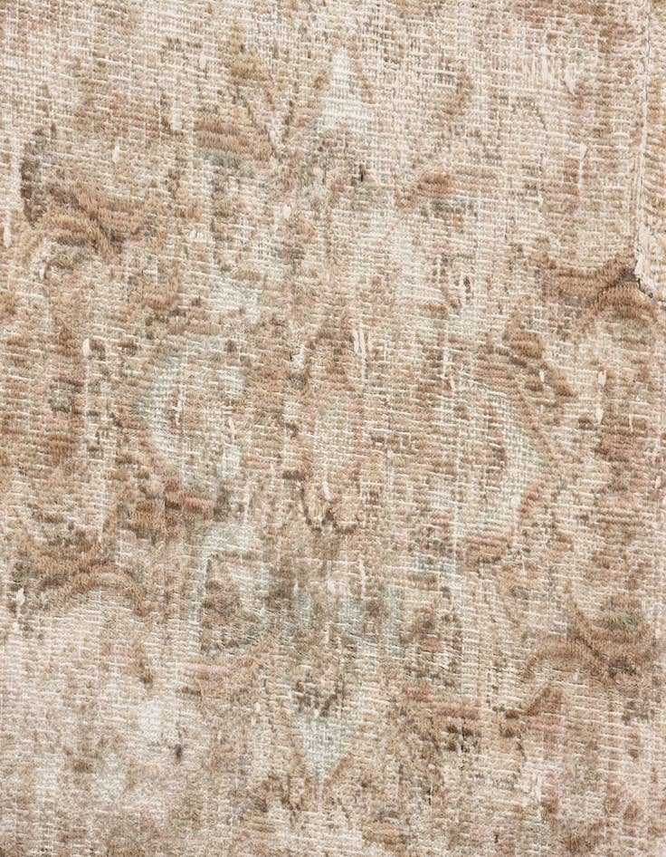 Detail image of 6' 6 x 9' 7  Hand Knotted Ultra Vintage Persian Wool Rug