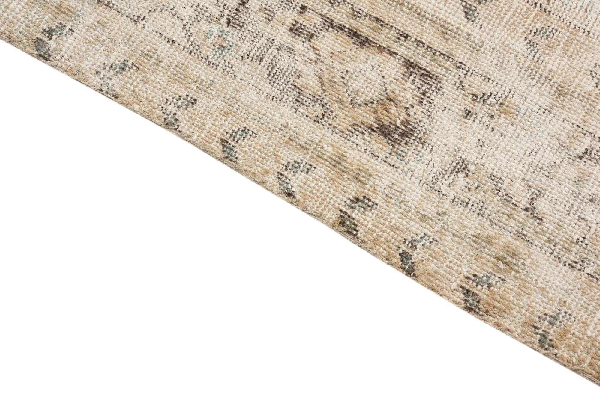 6' 8 x 11' 6 Hand Knotted Ultra Vintage Persian Wool Rug