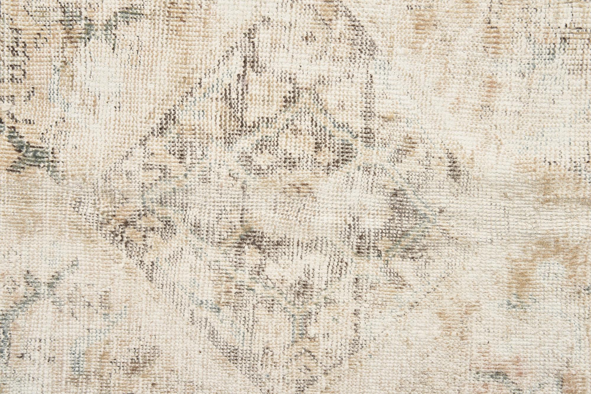 6' 8 x 11' 6 Hand Knotted Ultra Vintage Persian Wool Rug
